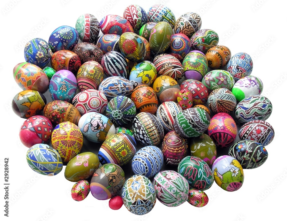 Obraz premium sixty easter-eggs