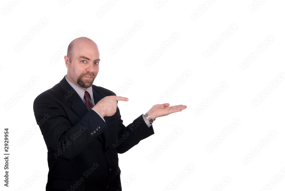 business man with an open hand business man with an open hand