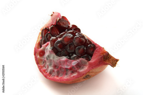 quarter of pomegranat photo