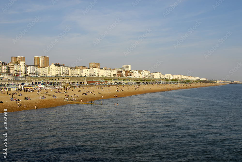 brighton beach, england uk