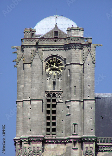 0928 - clocher, cathédrale st julien, le mans photo