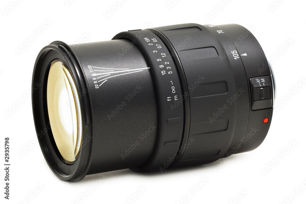 optic lens for dslr (isolated on white) optic lens for dslr (isolated on white)
