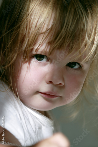 face of young child