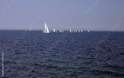 sailing on baltic sea