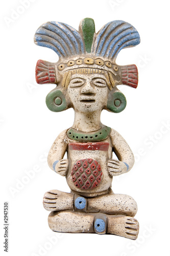 isolated mayan terracotta