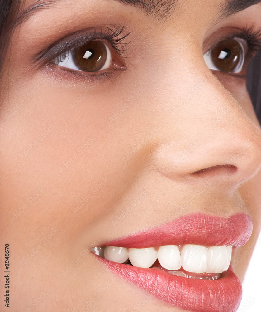 Naklejka premium beautiful woman face