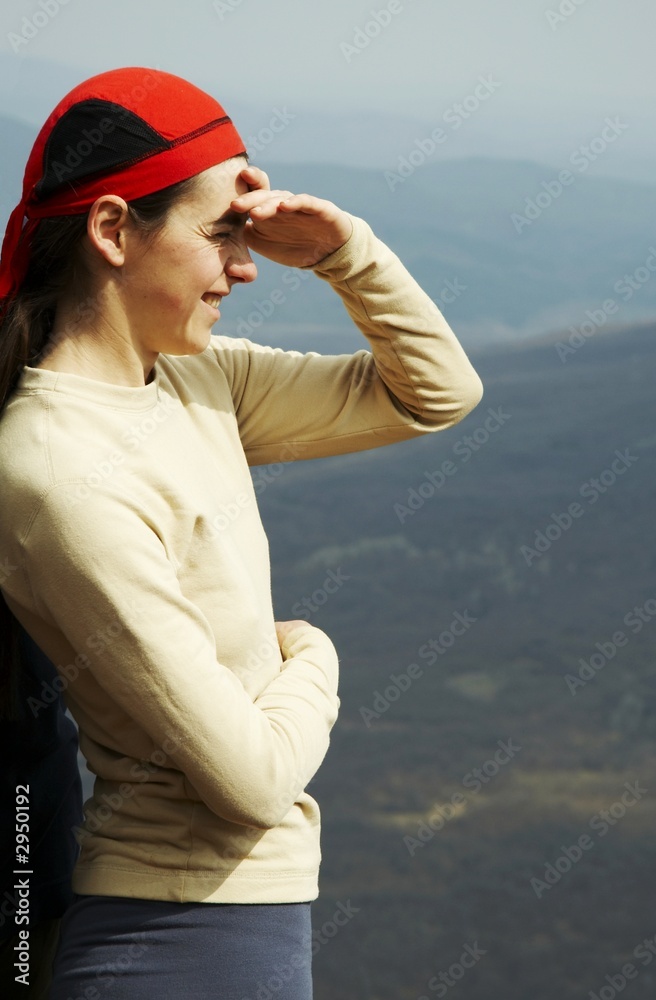 girl in hike