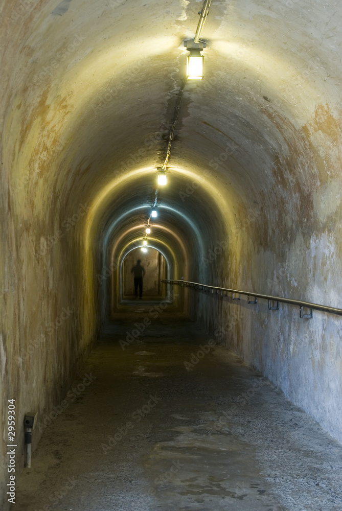 tunnel inside fort san cristobal san juan