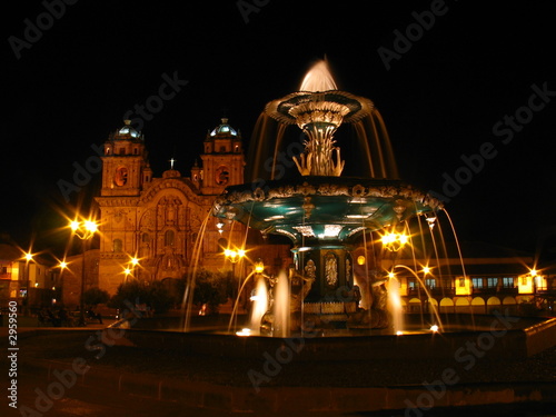 plaza de arms, cusco, peru