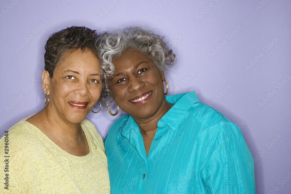Women looking at viewer smiling. Women looking at viewer smiling.