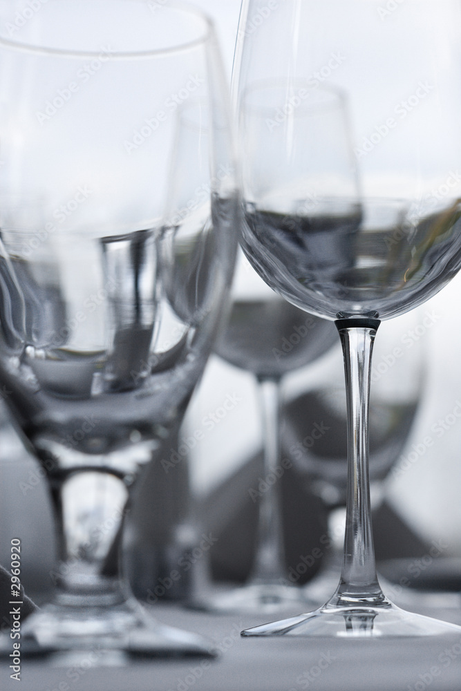 Empty glasses. Empty glasses.