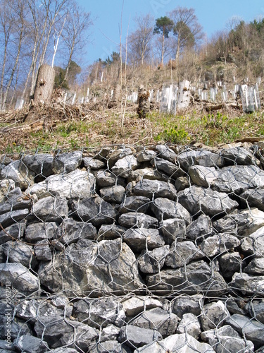 gabion et talus