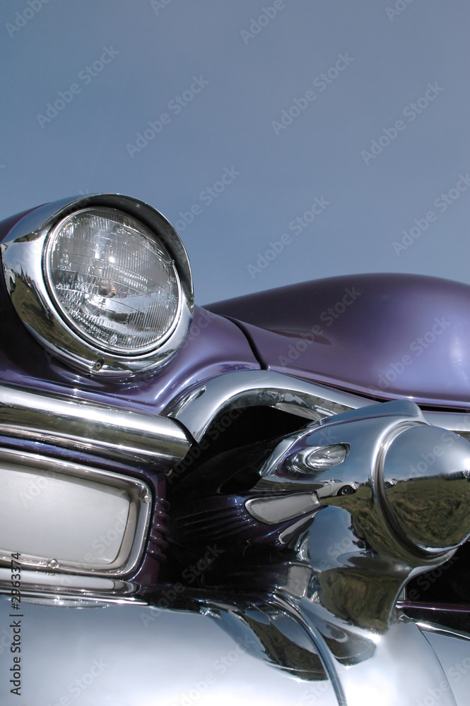 purple classic car