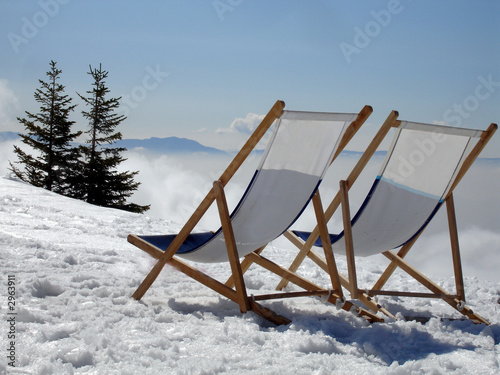 photo de chaises longues