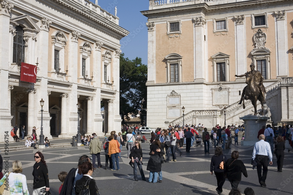 Naklejka premium campidoglio - piazza