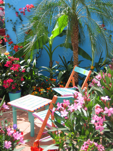 chairs in a garden