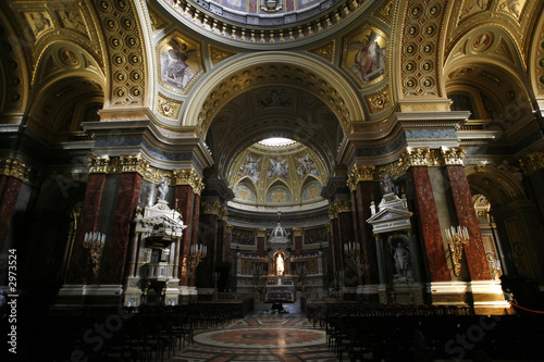 budapest  interno della basilica di santo stefano