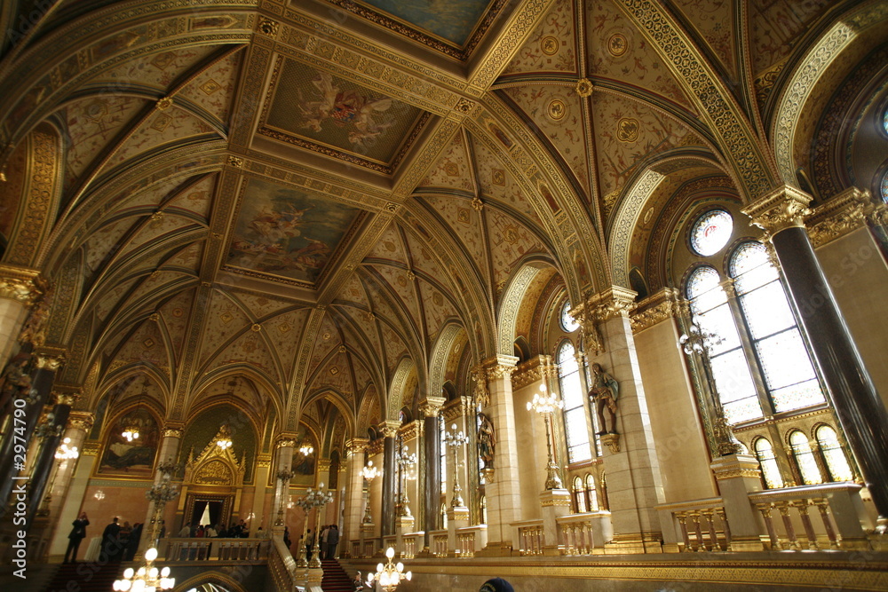 Fototapeta premium budapest - interno del parlamento