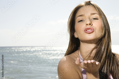 Woman on Maui beach. photo