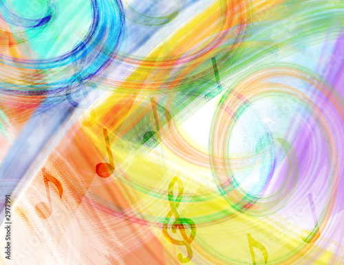 Computer Illustration Music Abstract Background