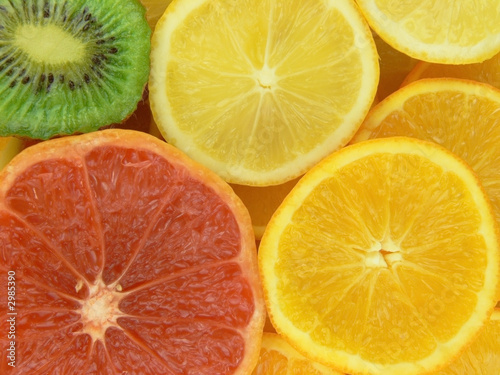 slices of fruits
