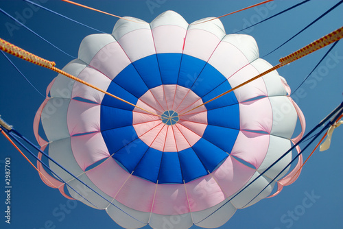 bright parachute canopy photo