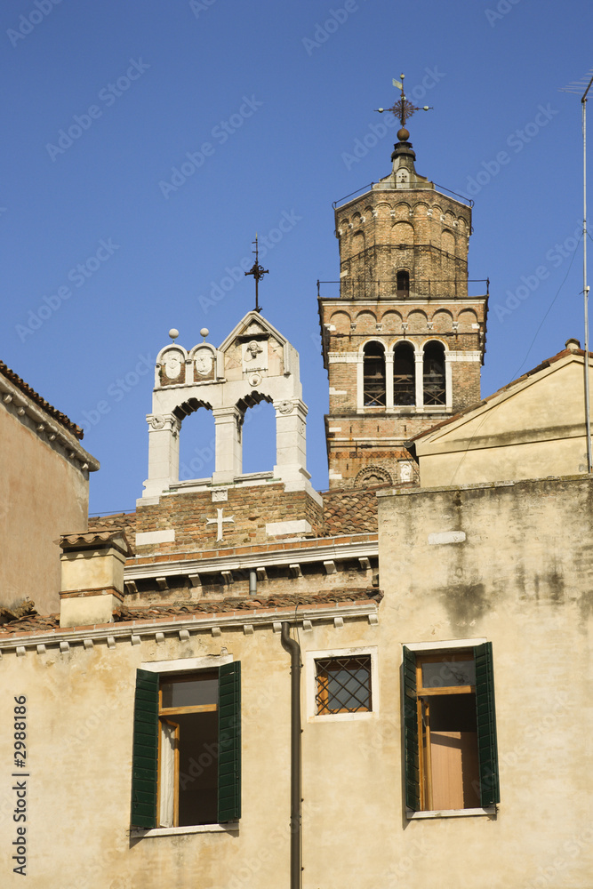 Church exterior in Venice, Italy.