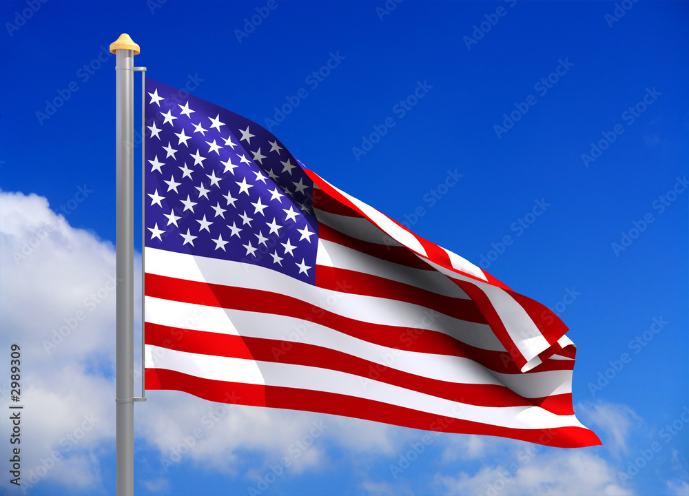 usa  flag (include clipping path)