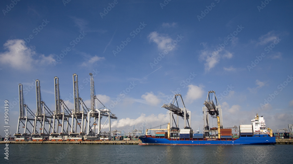 Obraz premium cranes and carriers 6
