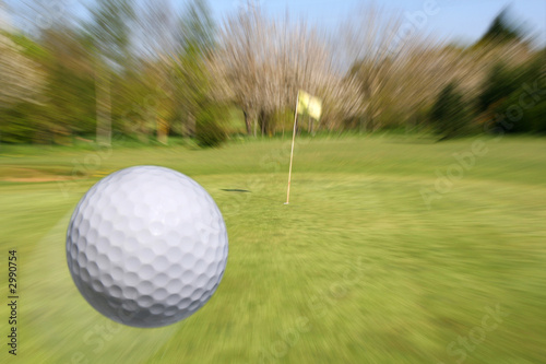 balle de golf volante