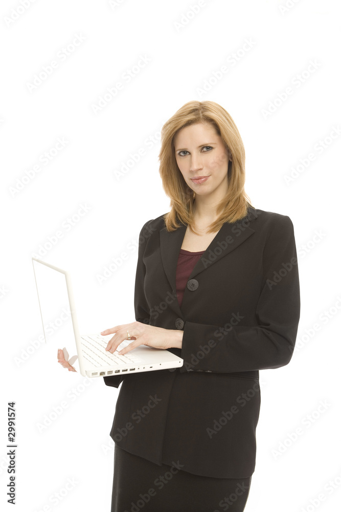 businesswoman with laptop