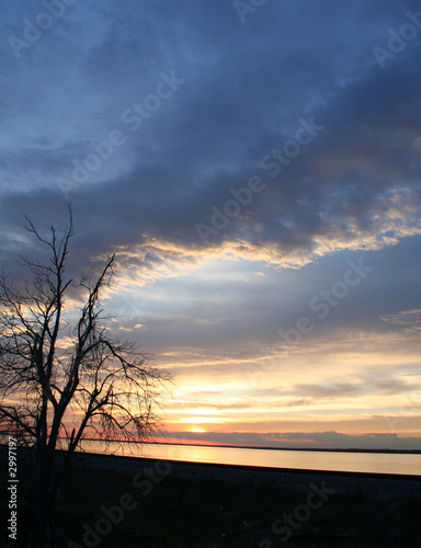 dramatic sunset
