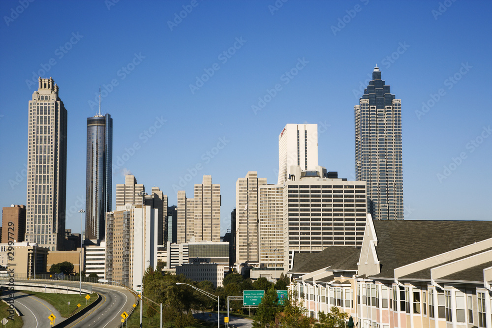 Skyline of Atlanta, Georgia.