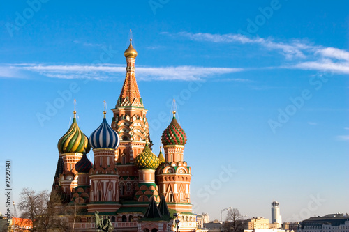 Canvas Print the famous head of st. basil's cathedral
