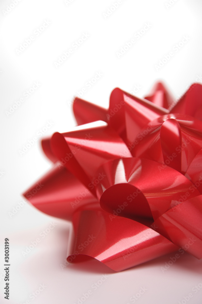 red christmas bow. red christmas bow.