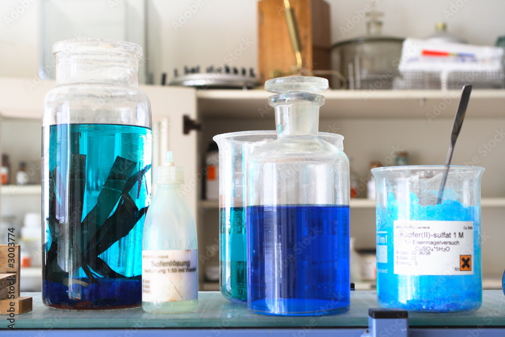 blaue chemikalien