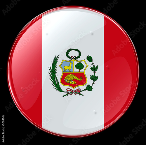 peru flag button