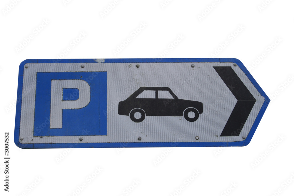 Obraz na plátně parking sign
