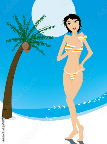 beach scene