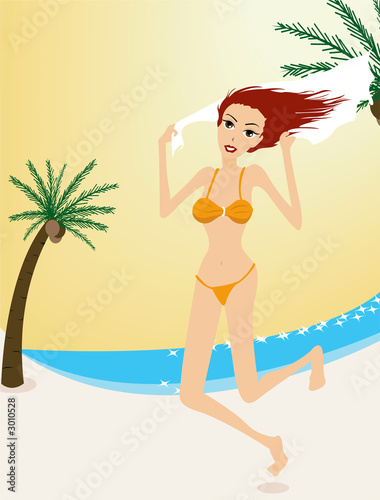 beach scene