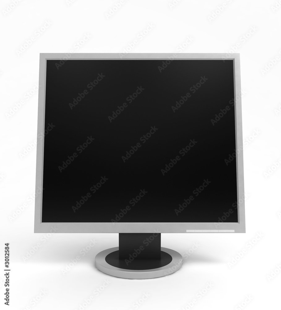 computer monitor isolated on white computer monitor isolated on white