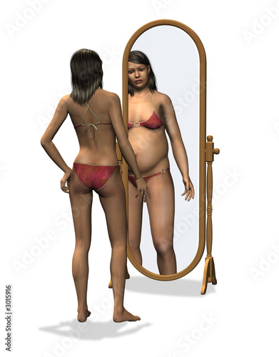 anorexia - distorted body image