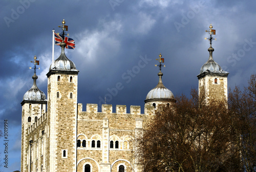 dark clouds over tower of london © geewhiz