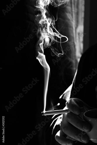 dans un café