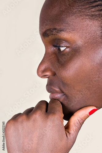 Fotografie african woman  thinking