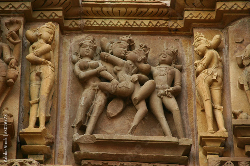 khajuraho erotic temple photo