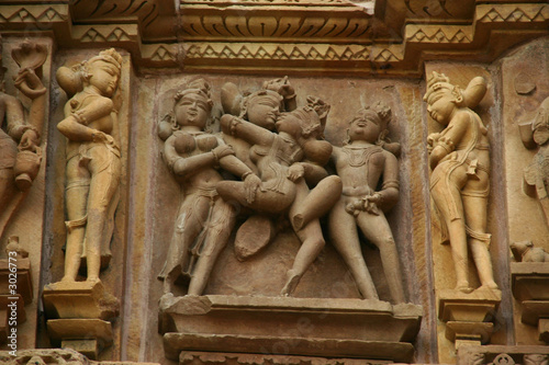 Billede på lærred khajuraho erotic temple