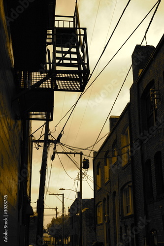 Fotografie small town at dusk