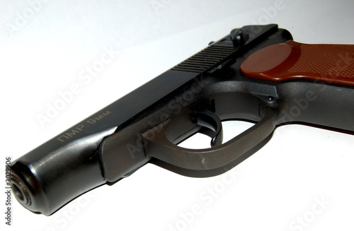 russian pistol 9mm close-up © Kostyantyn Ivanyshen
