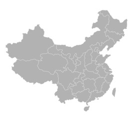 Wandcirkels China Historische landkaart van China  © Kaesler Media